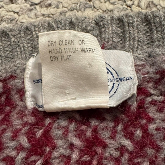 Vintage Sportific Miller’s Equestrian Horse Fox Hunt Wool Sweater Men's Small S - Picture 5 of 5